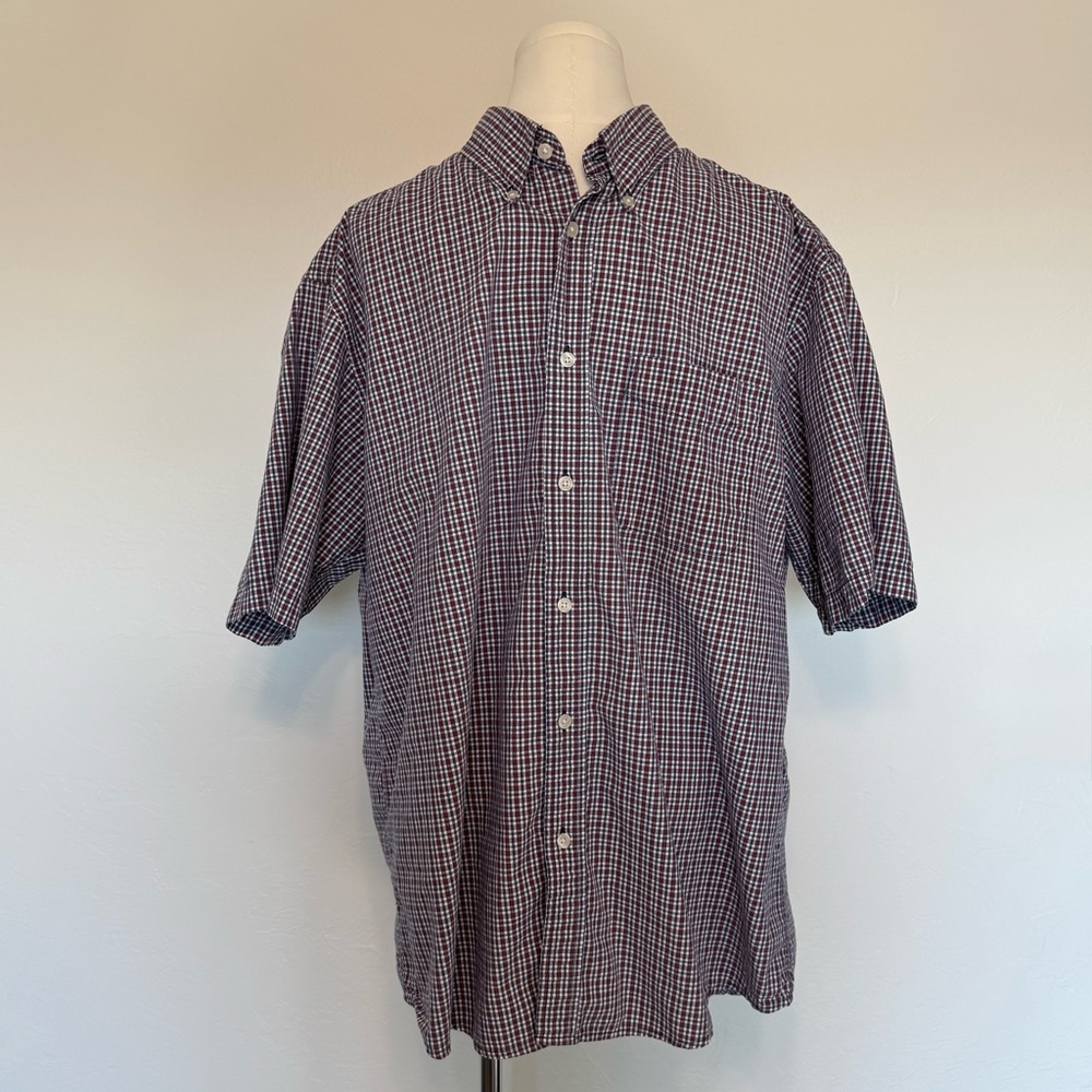 John Ashford Essentials Short Sleeve Button-Down Shirt Men’s Large - Picture 2 of 6